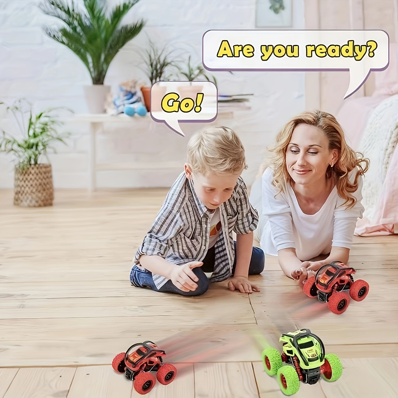 Colorful Macaron Monster Truck Toys